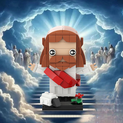 the resurrection of jesus brickheadz building kit | lego compatible moc - 1