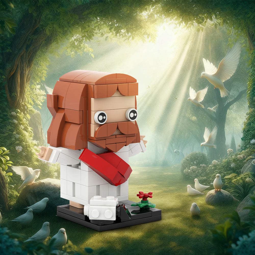 the resurrection of jesus brickheadz building kit | lego compatible moc - 2