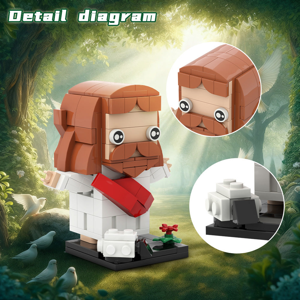 the resurrection of jesus brickheadz building kit | lego compatible moc - 3