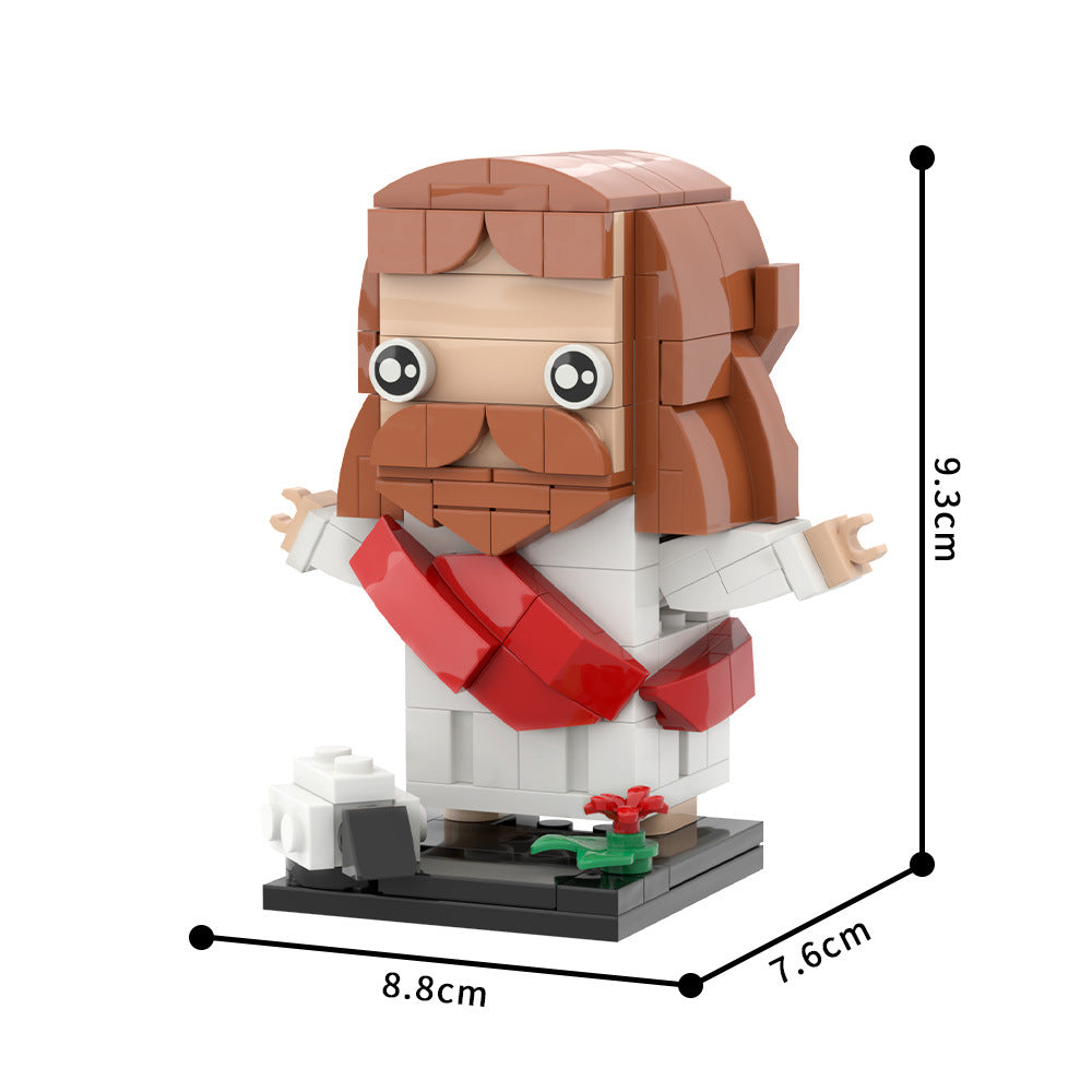 the resurrection of jesus brickheadz building kit | lego compatible moc - 4