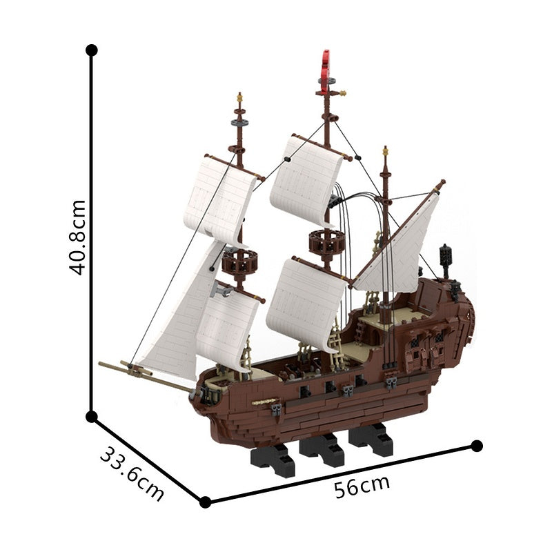 The Return of The Death of a Sailsman Pirate Ship Building Kit | LEGO-Compatible MOC - 1