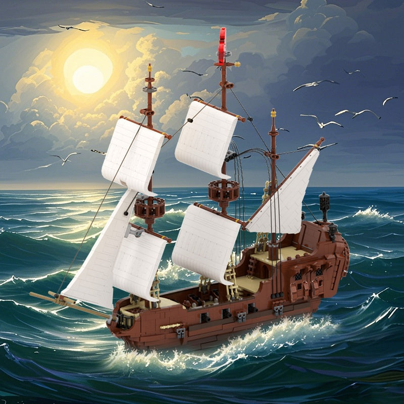 The Return of The Death of a Sailsman Pirate Ship Building Kit | LEGO-Compatible MOC - 2