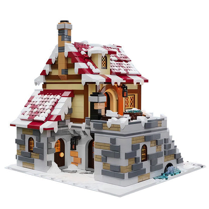 The Tavern Under the Snow Building Kits | LEGO-Compatible MOC - 3