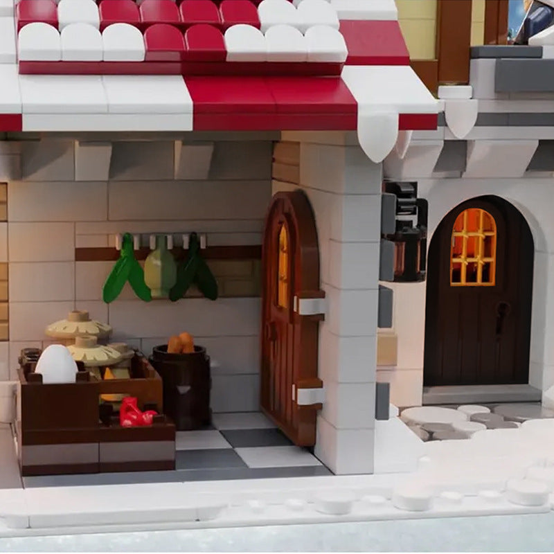 The Tavern Under the Snow Building Kits | LEGO-Compatible MOC - 4