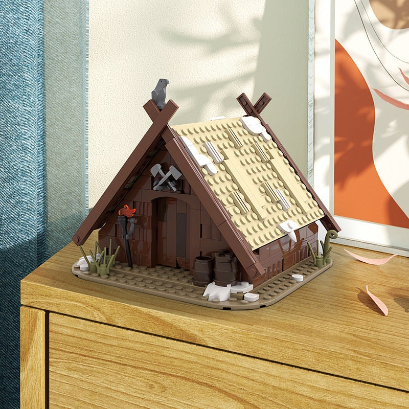 The Viking's House MOC Building Kit | Nordic Village Architecture Model - 2