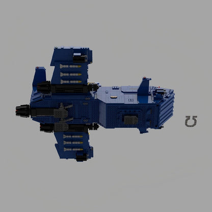 Thunderhawk Heavy Gunship MOC Building Kit | Sci-Fi Aircraft Model - 1