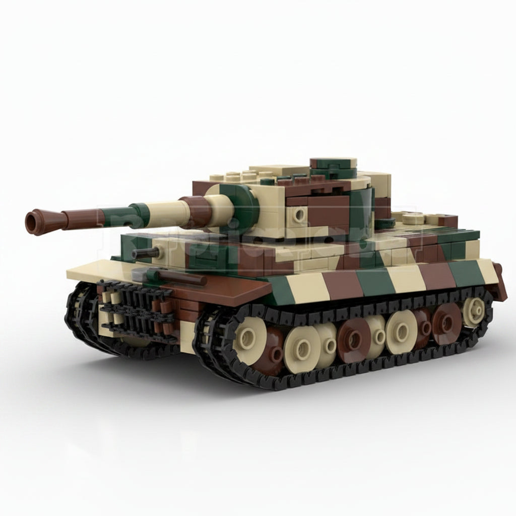 Tiger I Heavy Tank MOC Building Kit | 1:45 Scale - 1