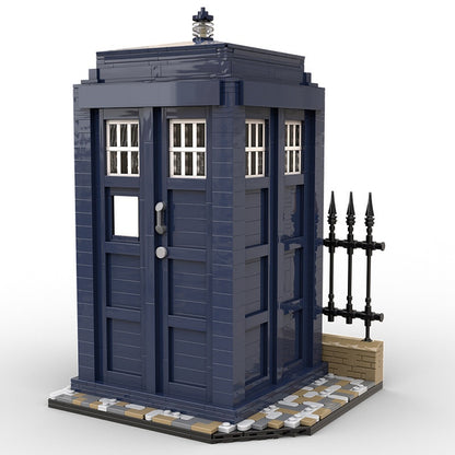 Time Travel Blue Police Box Building Kit | LEGO-Compatible MOC - 2