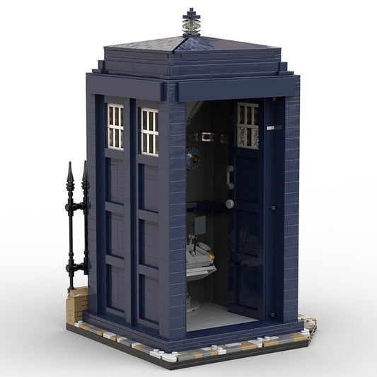 Time Travel Blue Police Box Building Kit | LEGO-Compatible MOC - 3