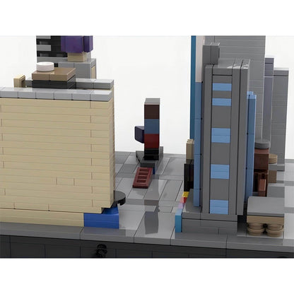Times Square NYC City Skyline Building Kit | LEGO-Compatible MOC - 3