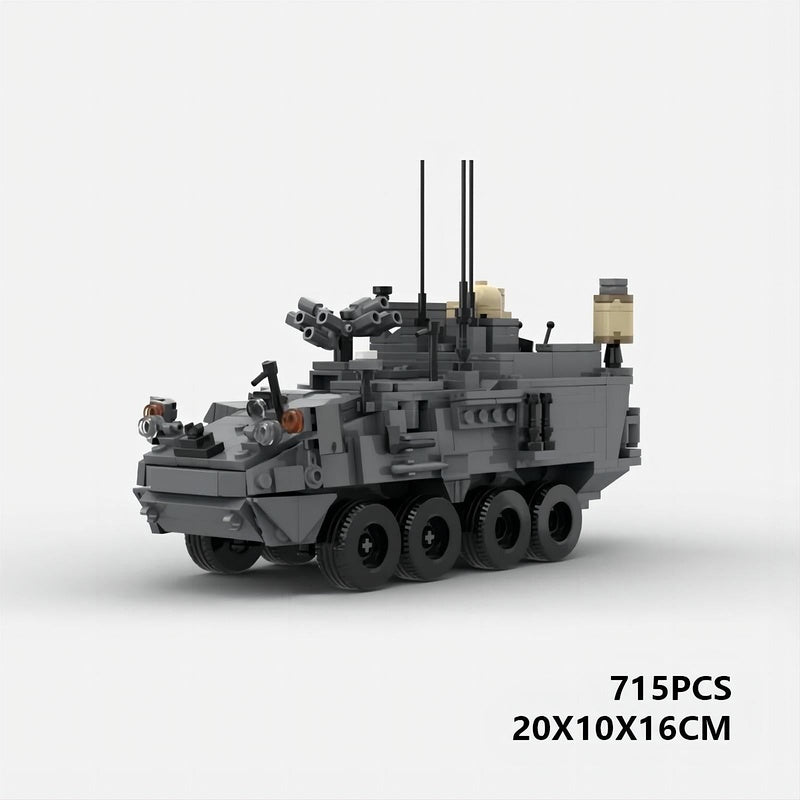 TLS-BCT EW Stryker Electronic Warfare MOC Building Kit | 715 PCS Armored IFV - 5