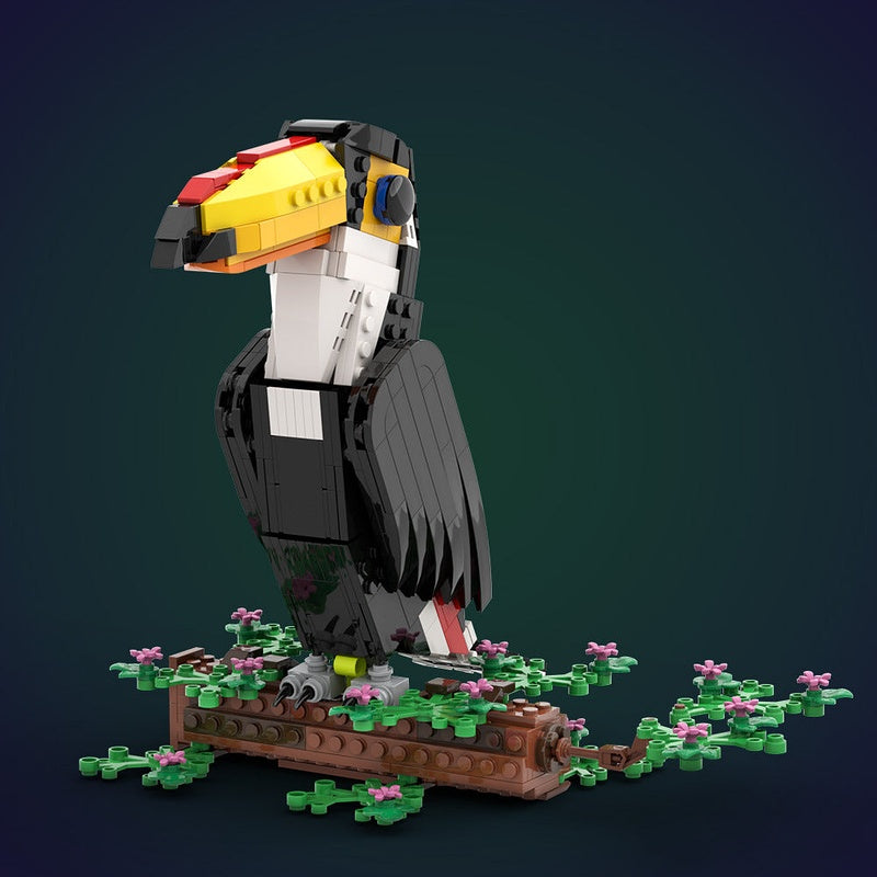 Toco Toucan MOC Building Kit | Tropical Bird Display Model Set - 2