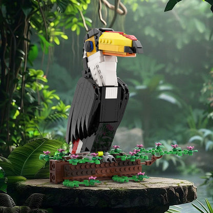 Toco Toucan MOC Building Kit | Tropical Bird Display Model Set - 3