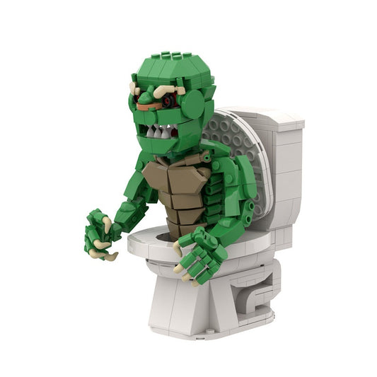 Toilet Demon Retro Horror Cube Character MOC Building Kit - 1
