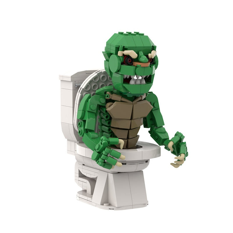 Toilet Demon Retro Horror Cube Character MOC Building Kit - 5