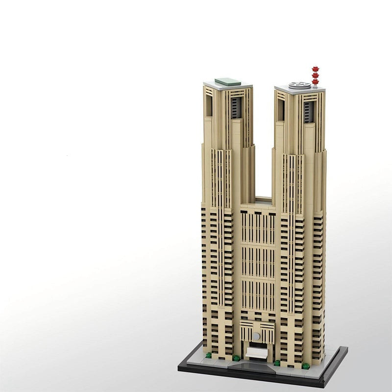 Tokyo Metropolitan Government Building 1:800 Building Kit | LEGO-Compatible MOC - 3