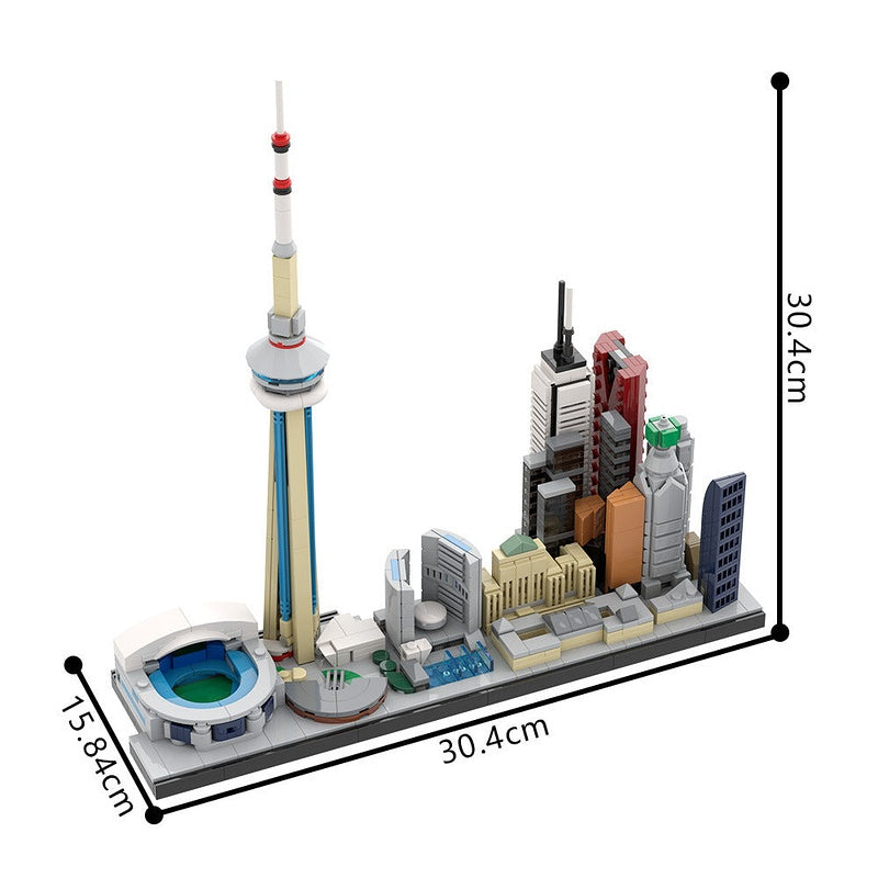 Toronto City Skyline MOC Building Kit | Urban Architecture Model - 7
