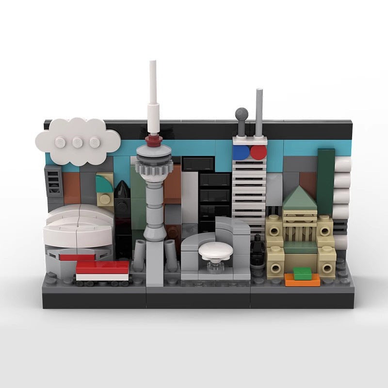Toronto Skyline Postcard MOC Building Kit | City Architecture Model - 3