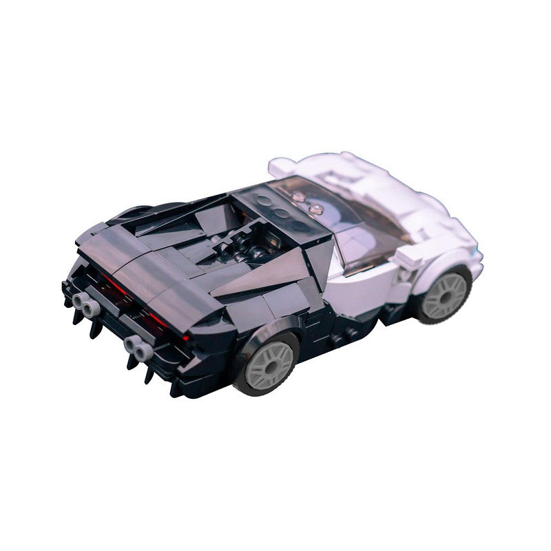 Tourbillon French Hypercar Building Kit | LEGO-Compatible MOC - 4