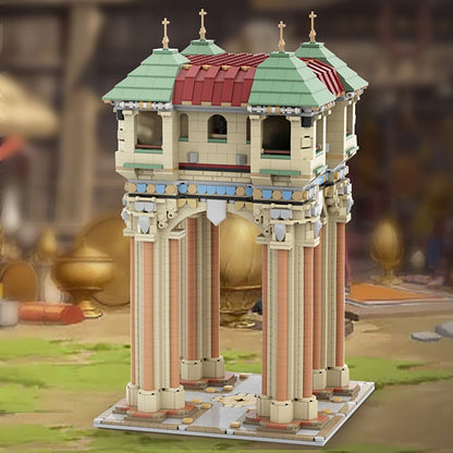 Tower on Four Pillars MOC Architecture Building Kit - 2