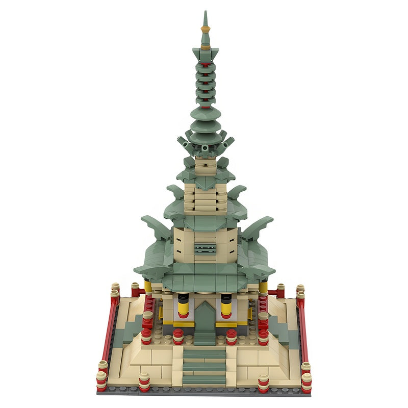 Traditional Asian Pagoda Tower MOC Building Kit - 2