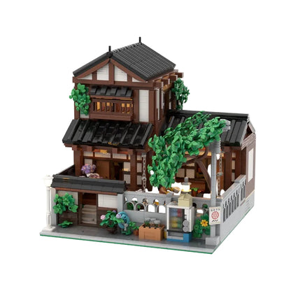 Traditional Japanese House & Zen Garden MOC Building Kit - 1
