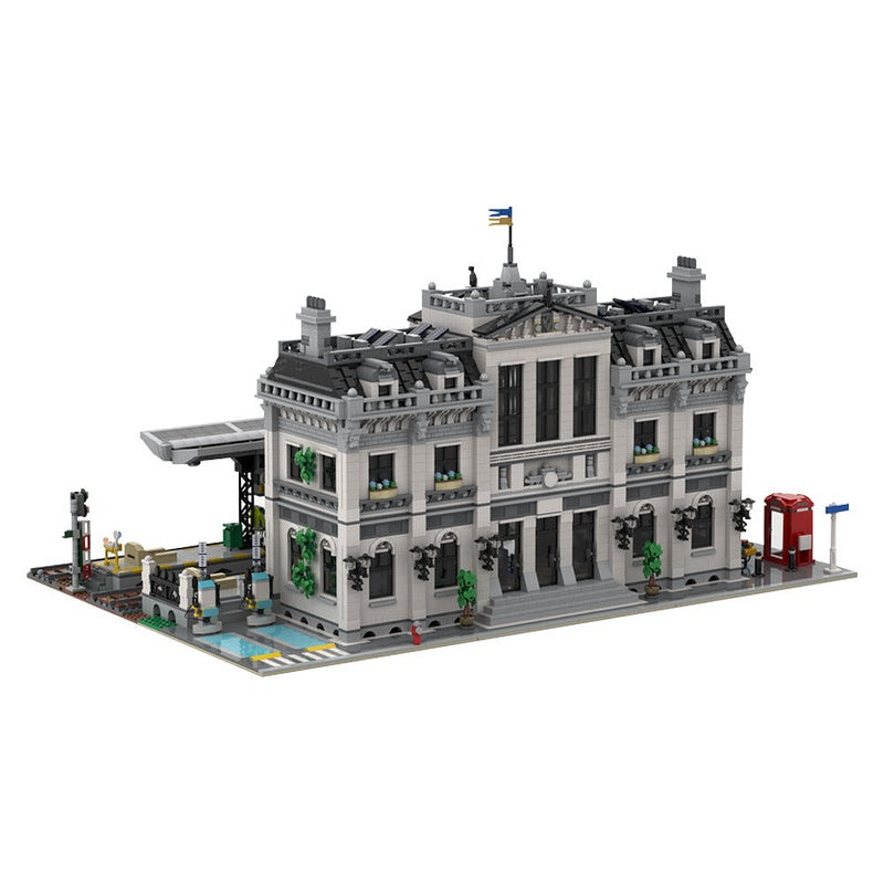 Train Station MOC Building Kit | Railway Architecture Model - 5