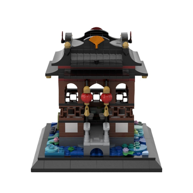 Tranquil Teatime MOC Building Kit | Elegant Tea House Scene - 1