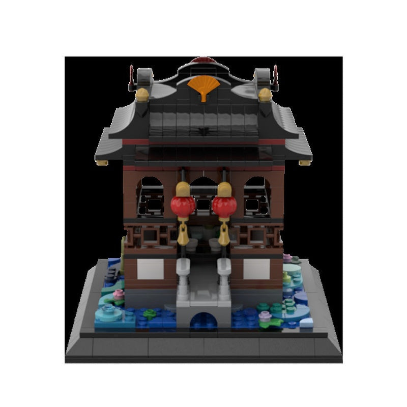 Tranquil Teatime MOC Building Kit | Elegant Tea House Scene - 3