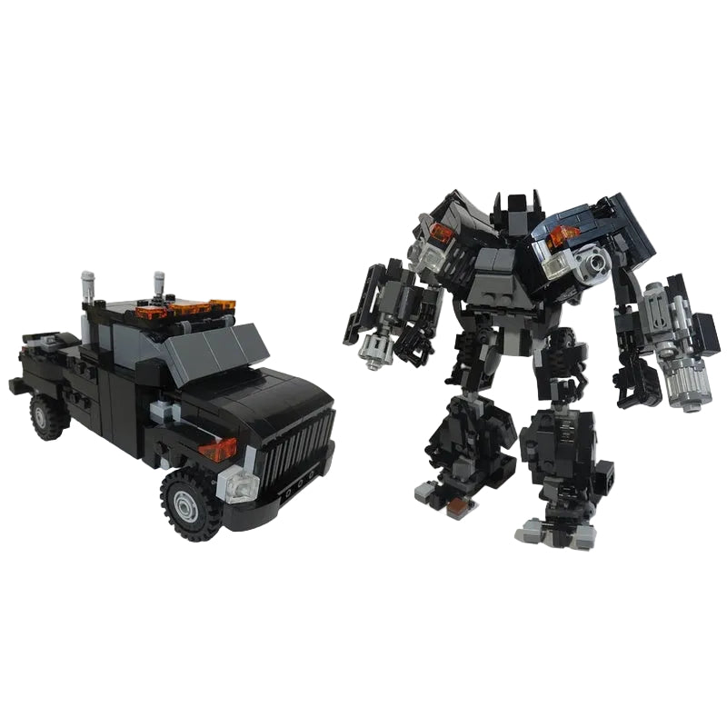 Transformable Armored Pickup Mecha MOC Building Kit - 1