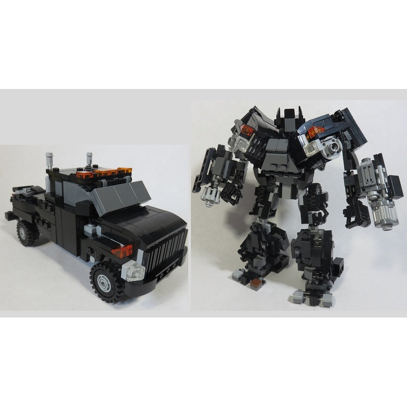 Transformable Armored Pickup Mecha MOC Building Kit - 2