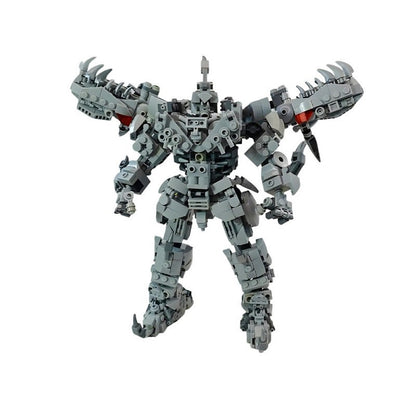 Transforming Dinobot Mecha Dinosaur Building Kit | LEGO-Compatible MOC - 1