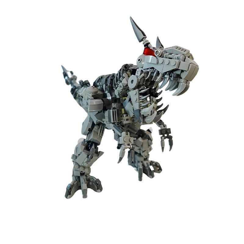 Transforming Dinobot Mecha Dinosaur Building Kit | LEGO-Compatible MOC - 4