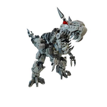 Transforming Dinobot Mecha Dinosaur MOC Building Kit - 4
