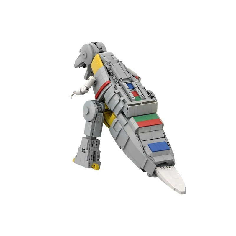 Transforming G1 Mecha Dinosaur MOC Building Kit | Transformable Robot Model - 6