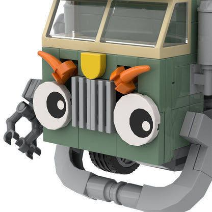 Trash Truck MOC Building Kit | Garbage Collection Service Vehicle Model - 6