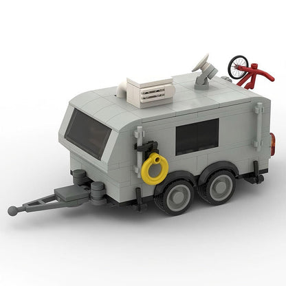 Travel Trailer MOC Building Kit | Camping RV Vehicle Model - 1