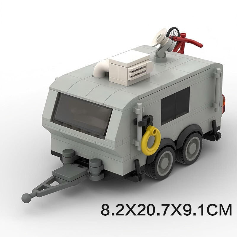 Travel Trailer MOC Building Kit | Camping RV Vehicle Model - 6