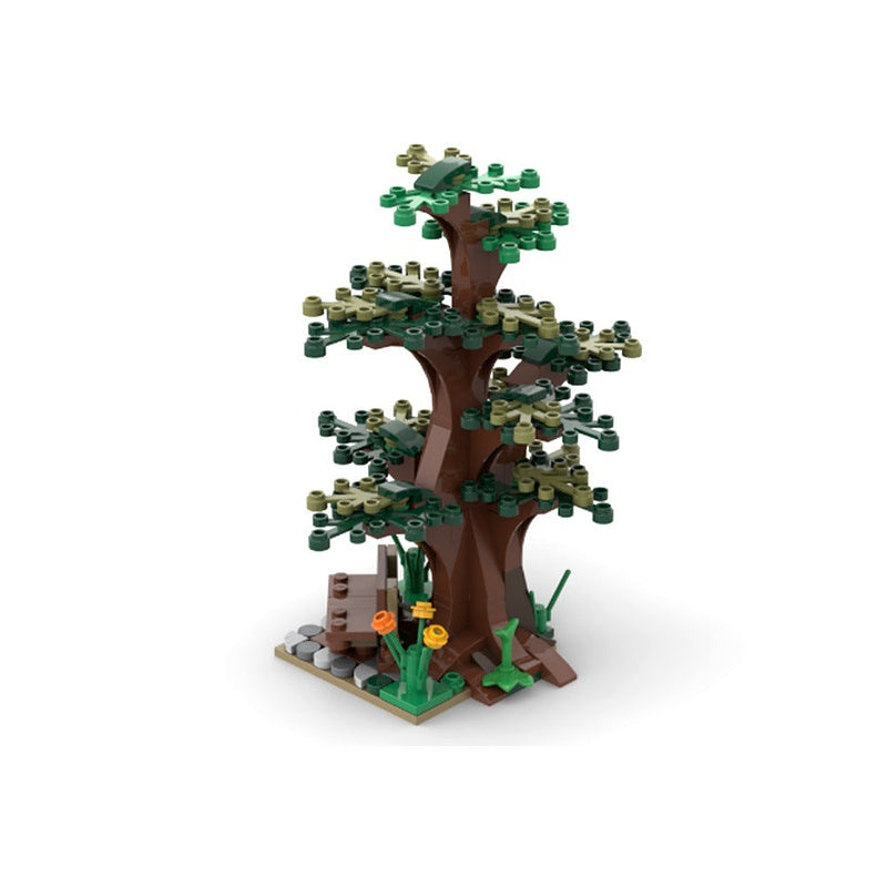 Tree and Bench MOC Building Kit | Nature Display Scene - 2