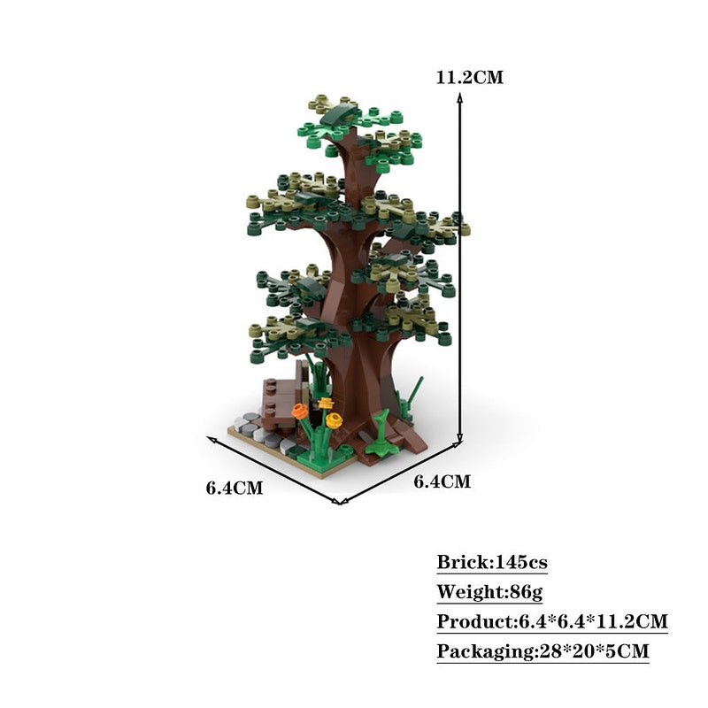 Tree and Bench MOC Building Kit | Nature Display Scene - 4