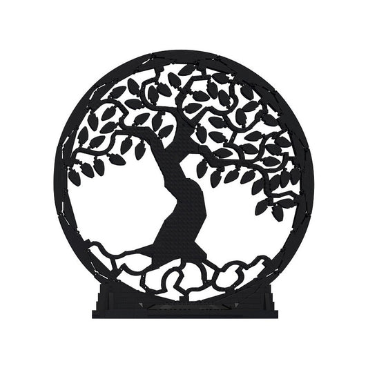 Tree of Life Silhouette Art MOC Building Kit | Nature Display Model - 1