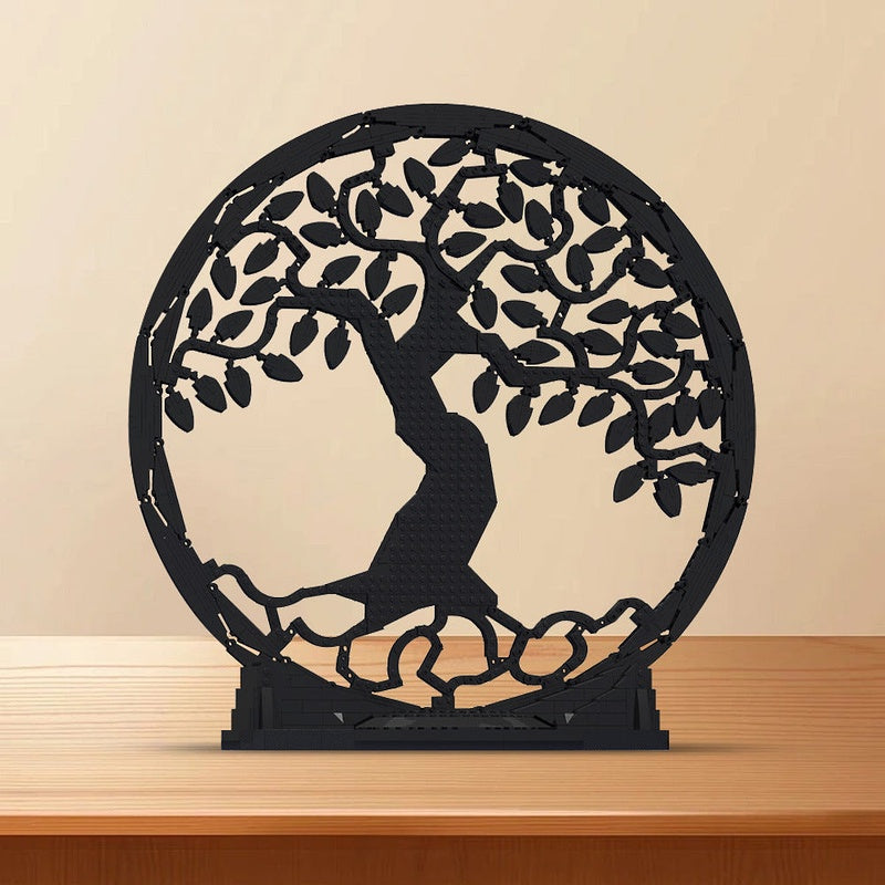 Tree of Life Silhouette Art MOC Building Kit | Nature Display Model - 2