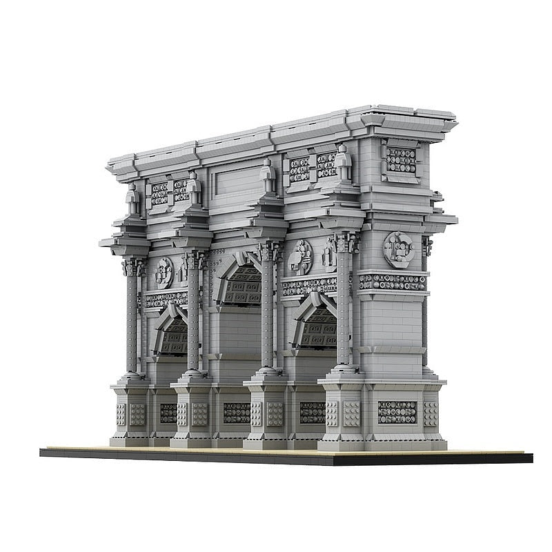 Triumphal Arch MOC Historic Architecture Building Kit | Monument Model - 5