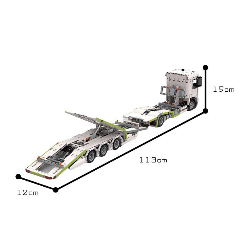 Truck Transporter MOC Building Kit | Heavy Cargo Vehicle Model - 3