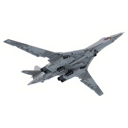 TU-160 Strategic Bomber Aircraft MOC Building Kit - 3