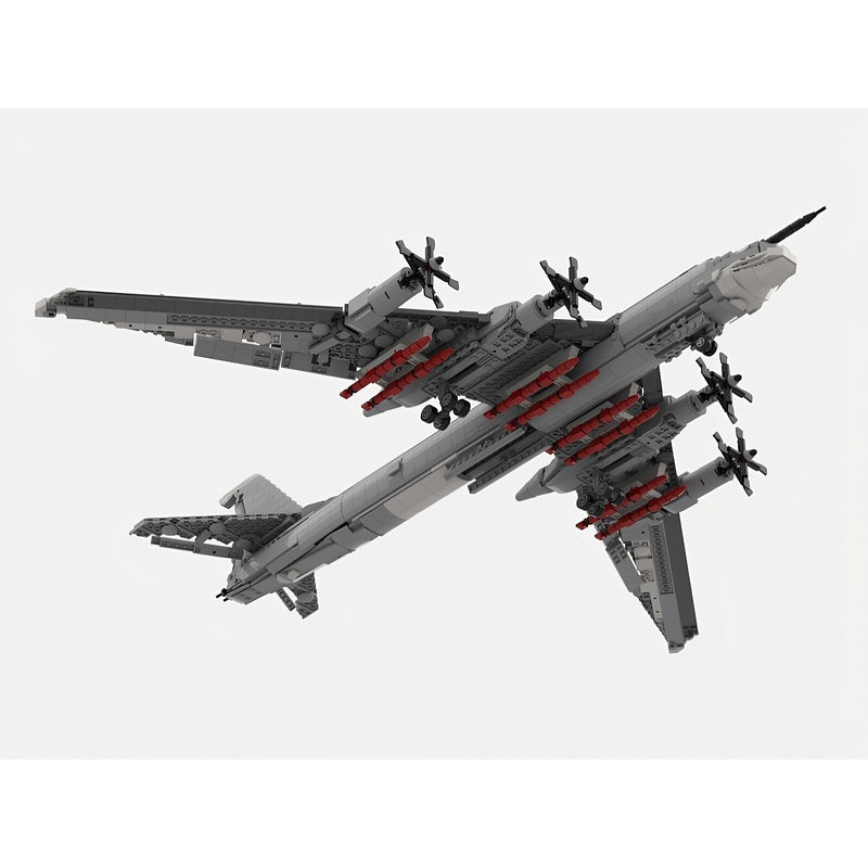 TU-95 Bear Turboprop Bomber MOC Building Kit - 4