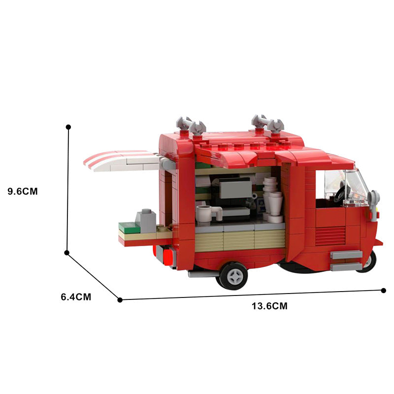 Tuk-Tuk Coffee Truck Building Kit | LEGO-Compatible MOC - 4