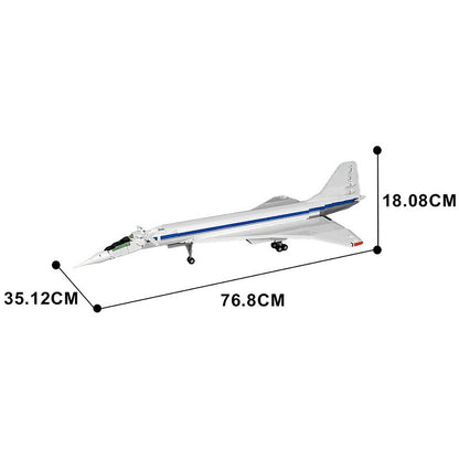 Tupolev Tu-144D Supersonic Aircraft MOC Building Kit - 5