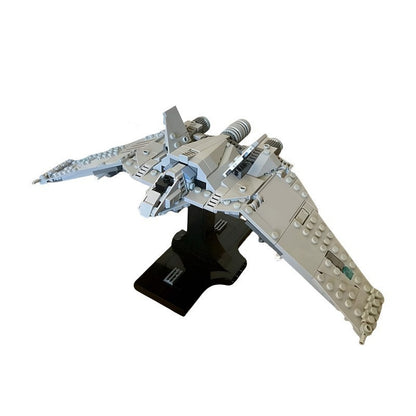 Twin-Nacelle Starfighter MOC Building Kit | Midi-Scale Spacecraft - 2