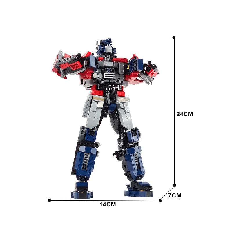Twin-Stack Truck-Cab Mecha Robot MOC Building Kit - 4